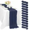 Amazon Bali Chifón Arrugado Mantel Individual, Mantel de Gasa Semitransparente, Mantel de Boda Estilo Bohemio Festivo