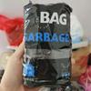 Bolsa de basura para el hogar, portátil, gruesa, grande, para cocina, a prueba de goteo, para oficina, rollo grande, con cordón, antidesgarros