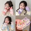 Guantes de Flip-cover para Niños Otoño e Invierno Nuevo Estilo Cortavientos y Cálidos Set de Medio Dedo para Niños y Niñas Estudiantes Escritura Anti-callos Set de Cinco Dedos