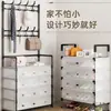 Sapateira Simples na Porta, Doméstica Interna Multicamadas à Prova de Poeira e Resistente, Rack Integrado para Sapato e Chapéu para Entrada de Quarto de Dormitório Alugado