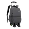Mochila 2026 Novo Modelo de Mochila Escolar com Rodinhas e Impressão Personalizável para Alunos do Ensino Fundamental e Médio, Protetora da Coluna, Quente Venda Transfronteiriça