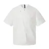 Camiseta Masculina Lisa de Manga Curta de Marca da Moda, Estilo Casual Solto com Design Único de Gola Diagonal, Camisa de Meia Manga com Decote V, Estilo Americano de Verão