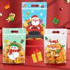 Bolsa Ziplock de Dibujos Animados Navideños Transfronteriza Bolsa para Empaque de Alimentos Bolsa Stand-Up de Copo de Nieve para Pastelería Bolsa para Galletas y Dulces Bolsa con Sello Ziplock