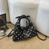 2026 Verano Nuevo Elegante Alta Apariencia Lazo Lunares Moda Simple Versátil Bolso de Hombro Cruzado