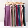 Talla Grande Gordo mm 100kg Modal Camisola Interior de Pijama Suelta Larga Anti-Exposición Falda Interior para Mujer