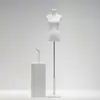 Maniquí de Vestido de Novia para Mujer de Medio Cuerpo Soporte de Exhibición en Ventana Cuerpo Humano Falso Maniquí Negro de Cuerpo Completo para Exhibición de Vestidos