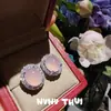 Joias Novo Estilo Chinês Brincos de Esmeralda Cor de Rei do Gelo Calcedônia Branca Congelada Lichia Brincos de Diamante Flash