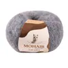 Yunsuli Lã de Alpaca Mohair Seda Fio Fino Tecido à Mão Estilo Deserto Cachecol Chapéu Fio Fino de Mohair