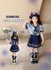 Vestido de Policía Judy Conejo para Niña Nuevo Vestido de Performance para Niños 1 de Junio Conjunto de Dos Piezas con Falda Plisada Estilo Western para Niña