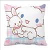 Funda de almohada de perro de orejas grandes de dibujos animados lindos cojín de sofá almohada de anime felpa corta de felpa se puede personalizar