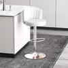 Bancos altos de bar modernos y minimalistas, altura ajustable, giratorios, de patas altas, adecuados para uso doméstico, mostradores de caja, uso comercial, con respaldos acolchados