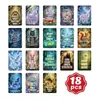 18 Tarjetas Inspiradoras de Animales del Bosque Fantástico de Compra Directa Transfronteriza, Tarjetas de Bendición Regalo Espiritual Creativo de Escritorio