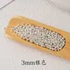 50 Cuentas de Cobre que Conservan el Color Cuentas Redondas Brillantes Accesorios para Pasador de Cabello Hecho a Mano DIY Material Borla Flor Corazón Cuentas Espaciadoras Accesorios