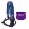 Alça de Corda Paracord para Garrafa de Água em Estoque Transfronteiriça, Manga Portátil para Copo Espacial, Alça de Transporte de Copo com Manga de Base de Silicone para Garrafa de Água Portátil ao Ar Livre