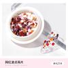 Libro Rojo Popular Celebridad de Internet Belleza de Uñas Lentejuelas Redondas Lunares Coloridos Tamaño Mixto Blanco Parche Ultra Delgado para Uñas DIY