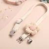 Explosiones transfronterizas mascota linda flor campana collar gato perro ajustable collar oso de peluche accesorios de tracción