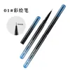 Set de Brochas para Uñas Transfronterizo Nuevo Cuadradas y Redondas para Pintura, Dibujo de Líneas, Degradado, Barrido, Estilo Francés, Cabezal Angulado, Brochas para Fototerapia