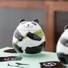 Tetera de panda creativa caja de regalo de panda de dibujos animados embalaje tetera de cerámica vacía almacenamiento de té negro té blanco té verde sellado