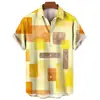 Camisa casual unisex con estampado de frutas 3D, nueva camisa de manga corta streetwear de verano, directo del fabricante