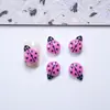 Decorações de Unhas Desenho Animado Popular Joaninha Transfronteiriças Acessórios de Unha de Resina 3D Peças Realistas para DIY