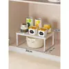 Estante de Almacenamiento por Capas en el Gabinete para el Hogar Encimera Estante de Almacenamiento de Aceite Sal Salsa Vinagre Estante de Almacenamiento para Condimentos Sazonadores de Cocina