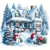 Pegatina navideña para ventana lateral, parachoques, Papá Noel, decoración de cristal de coche, pegatina para carrocería, bola de copo de nieve