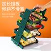 Estante para alimentos, olla caliente, restaurante, plato de comida, estante de almacenamiento comercial de múltiples capas, estante para barbacoa, cocina, estante para verduras de madera maciza