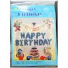 Traje de baño Celebridad de Internet Escena de Fiesta de Cumpleaños Diseño traje Oso Feliz Cumpleaños Banner de Globos Vestir Atmósfera Vida