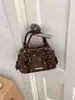 Bolso tote de ante de lunares de alta gama, nicho, para mujer, nueva colección otoño 2026, bolso de mano exquisito y versátil, bolso tipo almohada