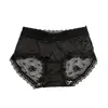 Bragas de Encaje para Chica Puramente Sexy, Entrepierna Antibacteriana de Seda para Mujer, Malla Transpirable que Cubre las Caderas, Braguitas de Cintura Media para Mujer