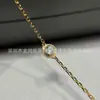 Modelo más vendido de Alemania 2026: Pulsera UFO de Diamante Único Bañada en Oro V, Hecha a Mano con Diamantes Usando Tecnología CNC, Compacta y Versátil