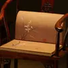 Cojín para Respaldo de Silla de Palosanto Estilo Chino, Cojín Integrado de Asiento y Respaldo para Silla de Té, Sillón, Cojín de Soporte Lumbar, Soporte Engrosado para Cintura