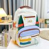 Mochila Divertida de Menina Fantasma Estilo Retrô Americano Mochila Escolar para Estudante do Ensino Médio Estilo Harajuku Cor Contrastante Mochila Casual para Mulheres