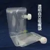 Saco Embalagem Autoportante com Bico Kanglida Saco com Bico para Líquidos Saco Transparente para Suco Saco para Leite de Soja