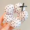 Lindo Scrunchie Floral 3D para Niños, Cuerda para el Cabello de Moño Cuadros Dulce para Niñas, Cuerda para Moño Pequeña para Niñas