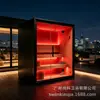 Venta al por mayor de fábrica para sala de sauna, sala de sauna doble para exteriores, sala de sauna de madera maciza, entrega directa del fabricante, sauna sin agua