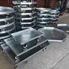 Bandeja para Vasos de Flores Móvel com Rodas Rodízios Universais de Carga Base de Aço à Prova d'Água Bandeja de Coleta de Água Grande Espessada