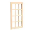 1:12 casa de bonecas casa de bonecas mini móveis modelo diy especial simples simples branco 12-treliça janela