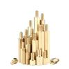 M3 latón hexagonal de cabeza simple columna de cobre columna de aislamiento de placa base PCB espárrago Yin y Yang columna espaciadora columna de soporte de un solo paso