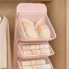 Bolsa de almacenamiento para ropa interior, organizador colgante para armarios, adecuado para dormitorios, para guardar sujetadores, lencería, calcetines y ropa interior