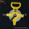 Fabricantes de origen venta al por mayor herramienta de medición disco 30 metros 50 metros 100 metros cinta métrica de tela de fibra de vidrio cinta métrica de carcasa amarilla