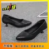 Zapatos de cuero para mujer para uso en exteriores 2026, cómodos zapatos planos versátiles de suela blanda, tacón fino, cuero suave profesional, negro, elegantes tacones altos de punta fina