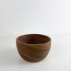 Cuenco de madera de acacia, grande, entero, de madera maciza, para ensalada, arroz, fideos instantáneos, encurtidos, vajilla de madera para niños