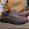 Zapatos de Hombre Transfronterizos Zapatos de Papá para Hombres de Mediana Edad y Ancianos Zapatos Casuales para Hombre Zapatos de Herramienta de Cuero para Exteriores Zapatos de Hombre Transpirables y para Pies Apestosos Zapatos de Montaña