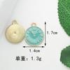 Pingente de liga de óleo gota flor borboleta lápis brincos colar pulseira faça você mesmo joias chaveiro pingente pequenos acessórios