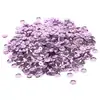 Peça de ninho com glitter colorido de fundo prateado de 6mm material de lantejoula feito à mão acessórios de decoração para roupas acessórios de cabelo feitos à mão