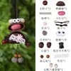 Nuevo carillón de viento con cáscara de fruta creativa, kit de materiales DIY hechos a mano con muñecos de vaina de rana robot, colgantes para coche y bolsa