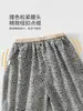 Ropa para niños verano fina ropa de bebé estampado de leopardo pantalones cortos pantalones a prueba de mosquitos holgados ropa de exterior Ropa para niños Anyang