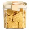 Pote de Armazenamento Selado de Silicone Cozinha Retrátil Empilhável Pote de Armazenamento de Grãos Doméstico Caixa de Armazenamento Transparente