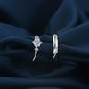 Nova moda zircônia diamante par de anéis de casal simples alto senso diamante brilhante vento frio anel de dedo comida joias atacado